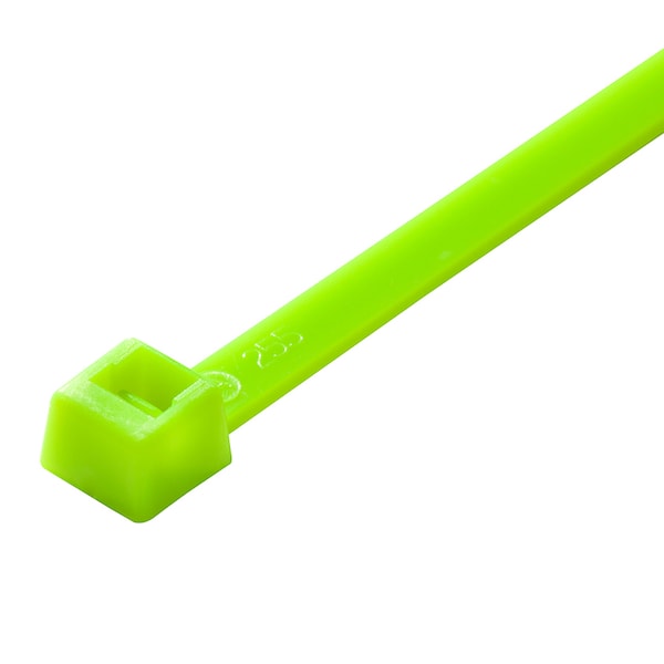 Advance Cable Ties Cable Tie, 7 in L, 1-7/8 in Max Bundle Dia., Fluroscent Green, Nylon, 50 lb Strength, 100 PK AL-07-50-11-C - main